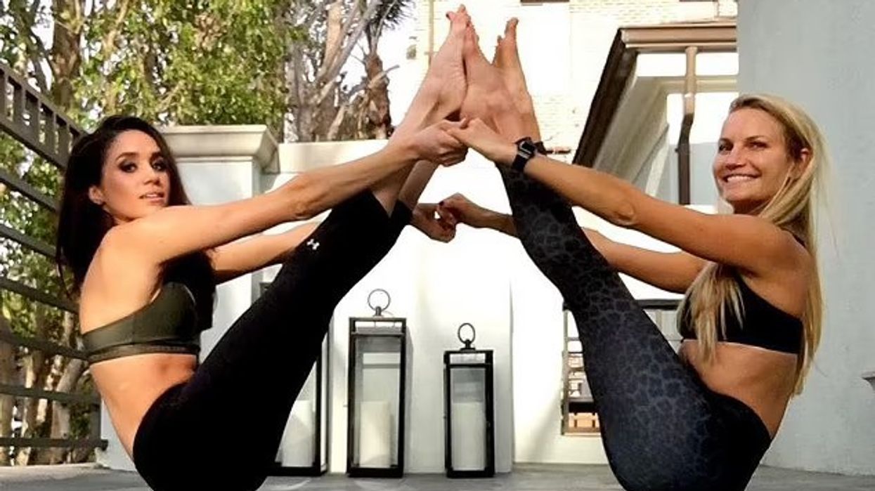 Meghan Markle and Heather Dorak