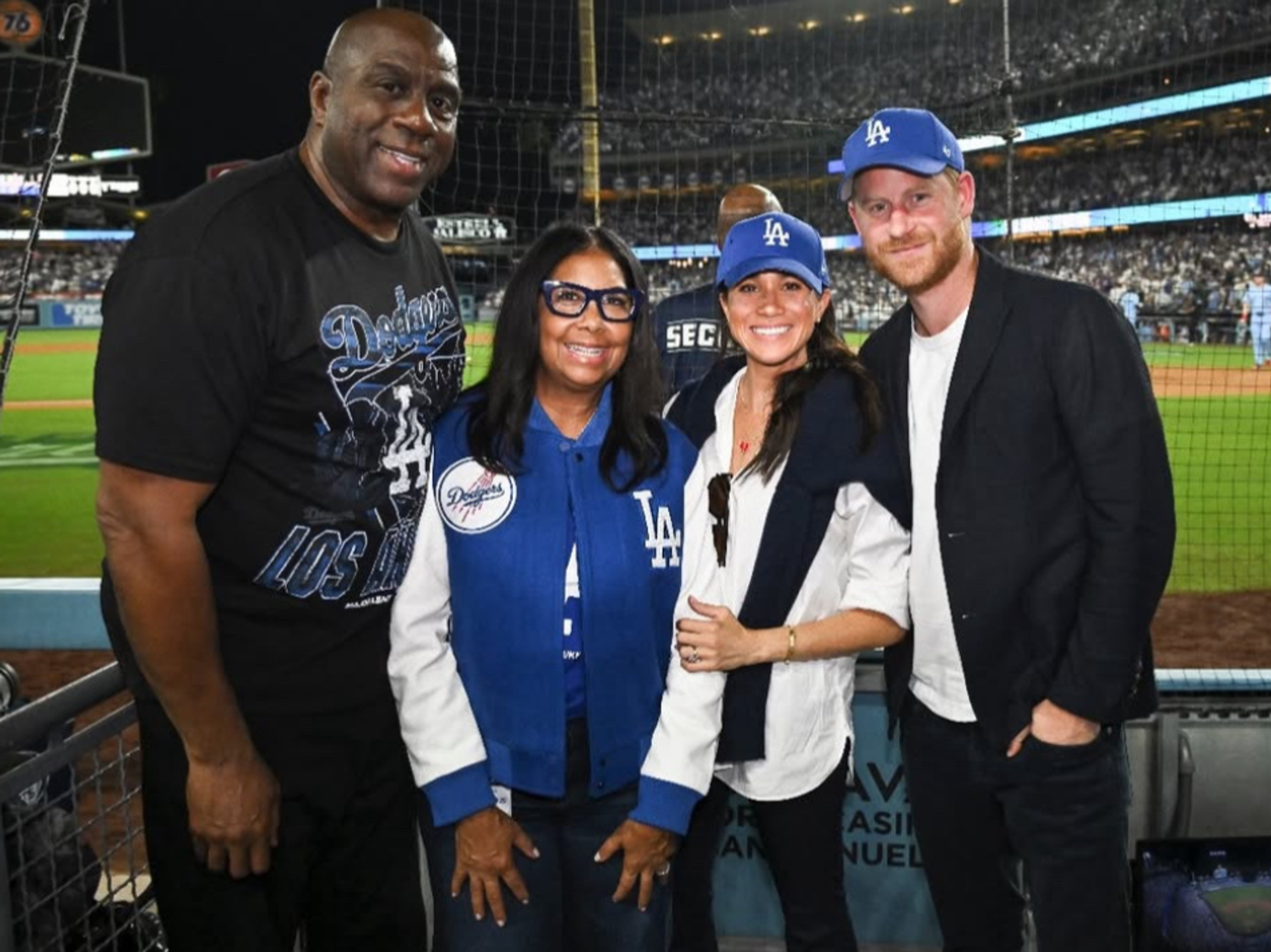 Meghan Markle and Magic Johnson