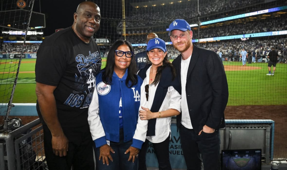 Meghan Markle and Magic Johnson