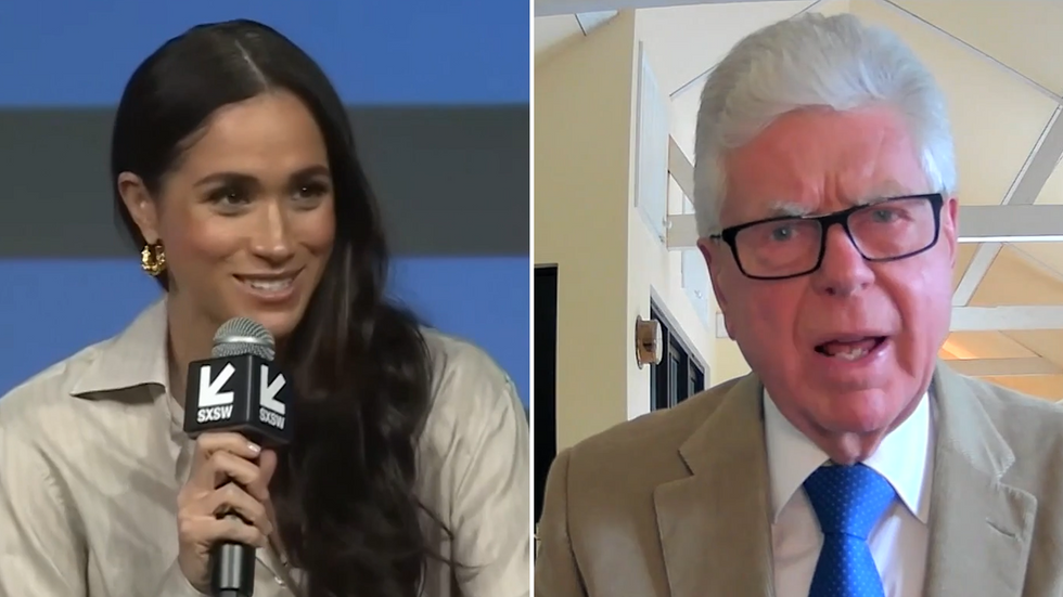 Meghan Markle and Michael Cole