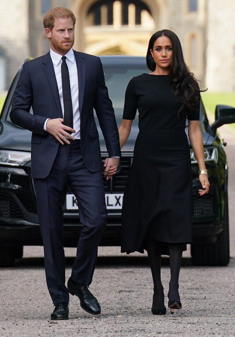 Meghan Markle and Prince Harry attend the Queen's funeral