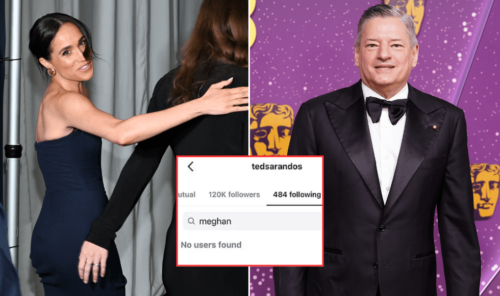 Meghan Markle and Ted Sarandos