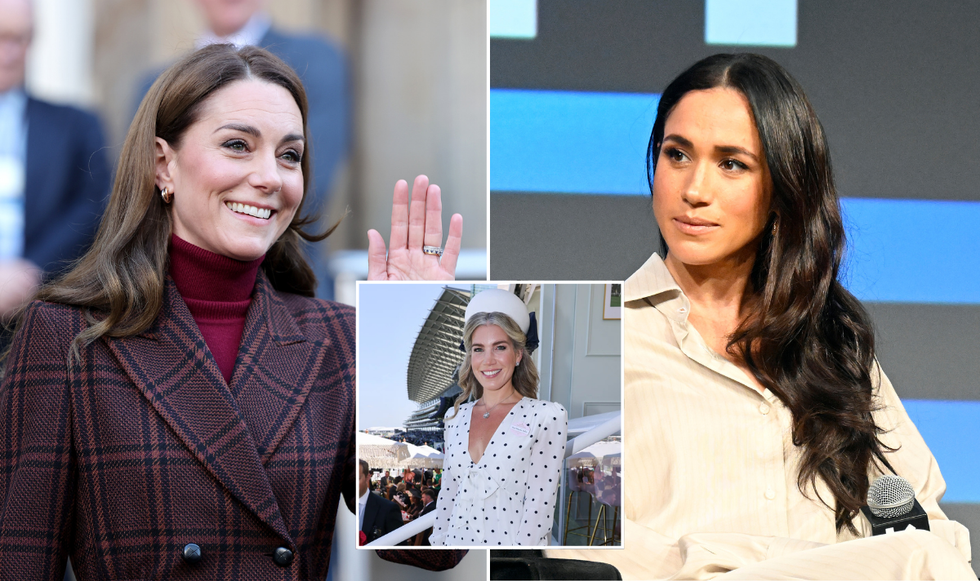 Meghan Markle, Natasha Archer and Princess Kate