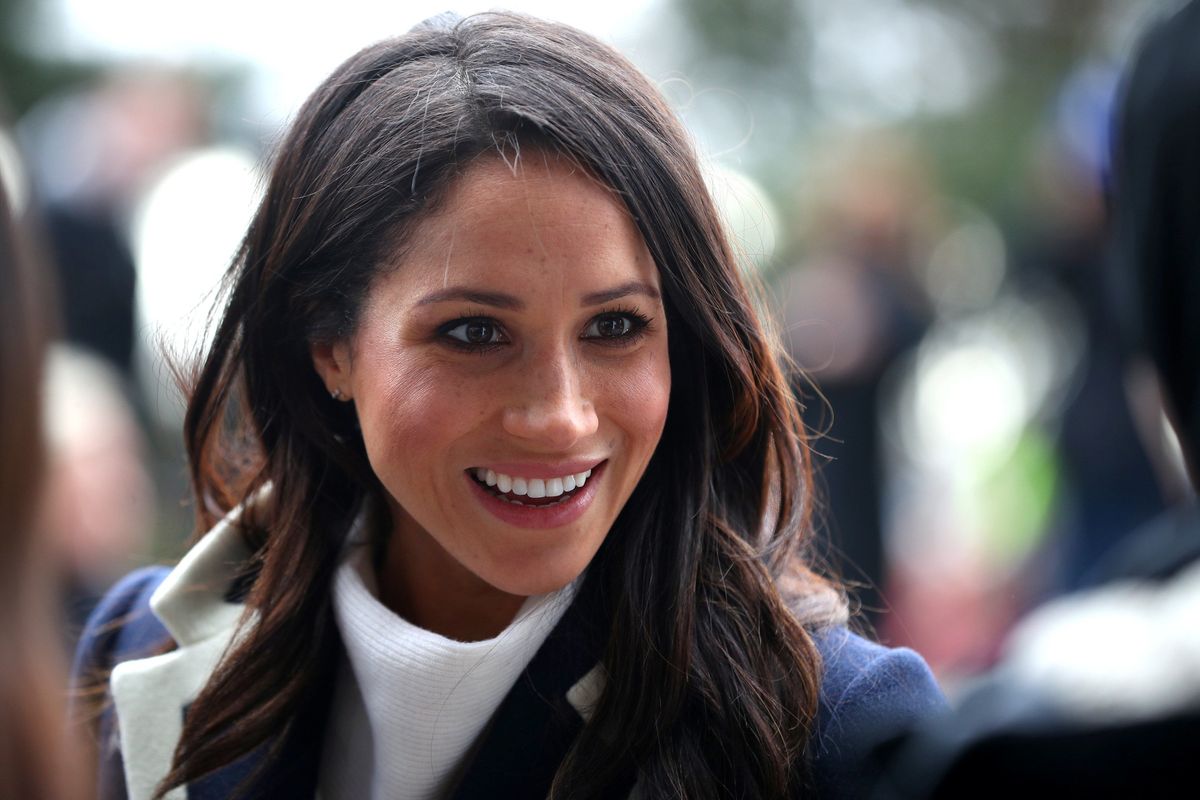 Meghan Markle on a walkabout during a visit to Millennium Point in Birmingham