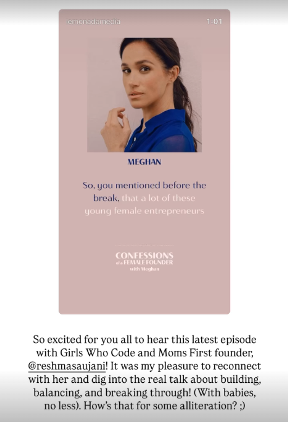 Meghan Markle podcast tease