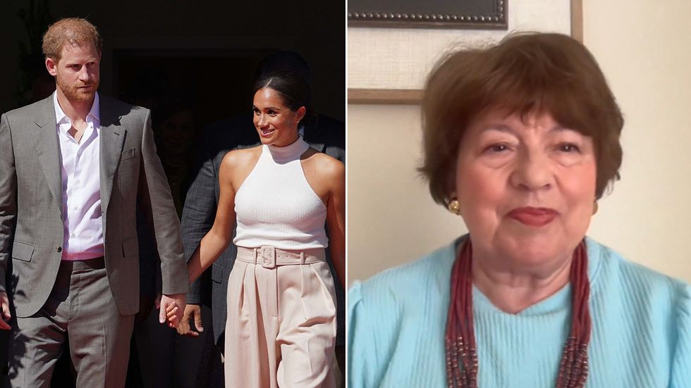 Meghan Markle, Prince Harry and Angela Levin