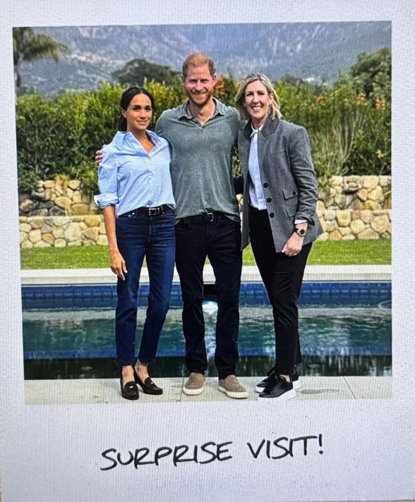 Meghan Markle, Prince Harry and Clare Smyth