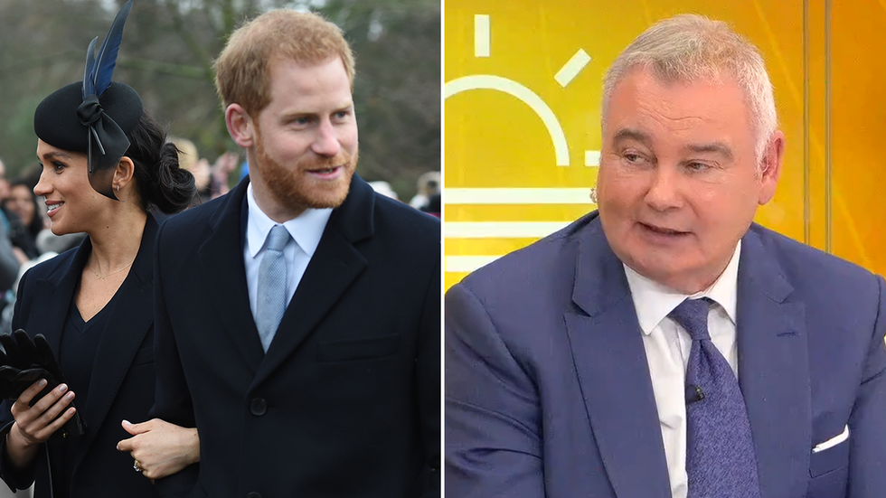 Meghan Markle, Prince Harry and Eamonn Holmes