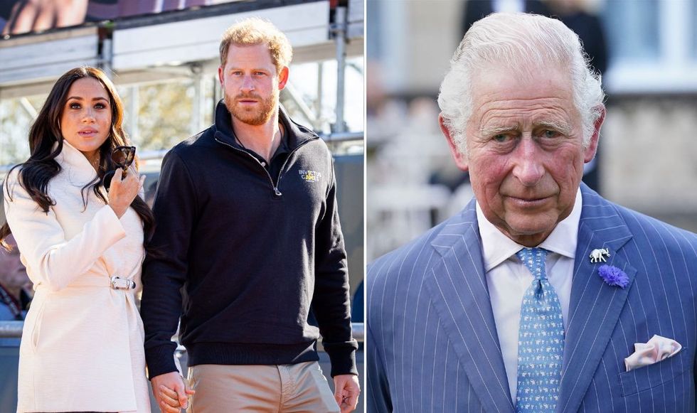 Meghan Markle, Prince Harry and King Charles