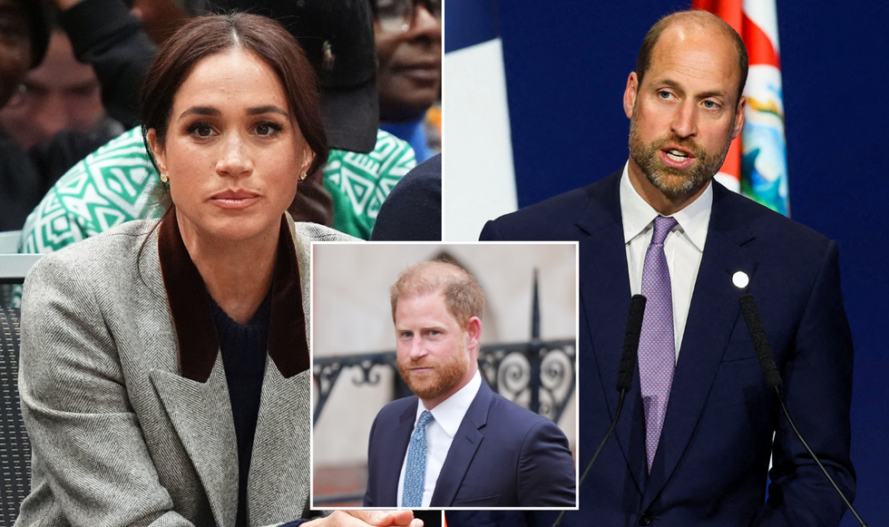Meghan Markle, Prince William and Prince Harry