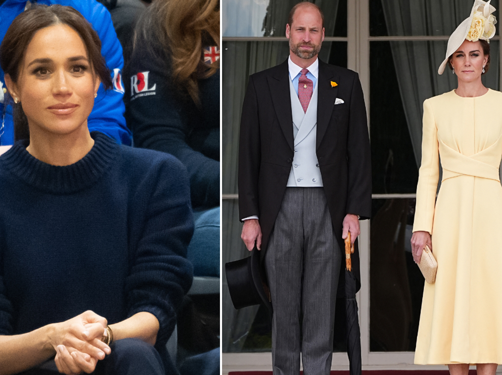 Meghan Markle, Prince William and Princess Kate