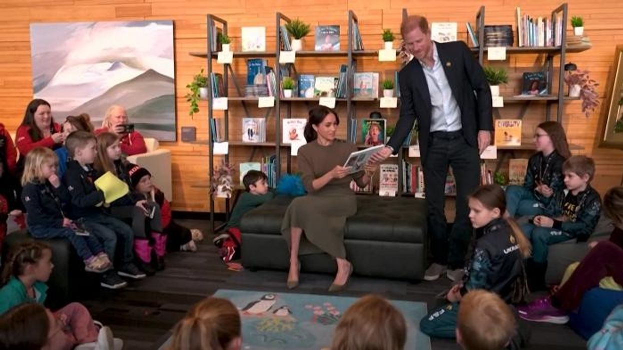 Meghan Markle sends message to Prince Harry as Duke of Sussex pictured close to tears