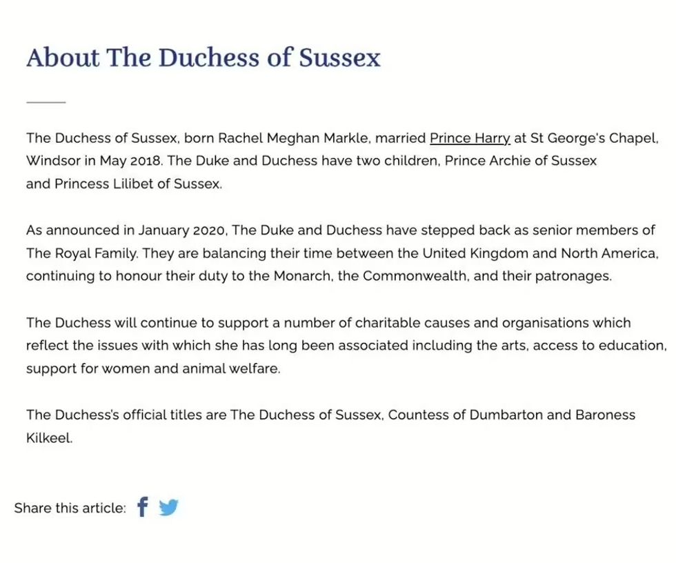 Meghan Markle's biography
