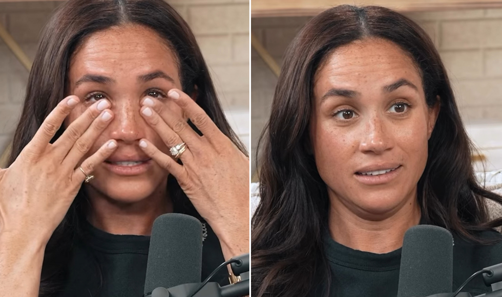 Meghan Markle bursts into tears as she is handed secret letter from Prince Harry