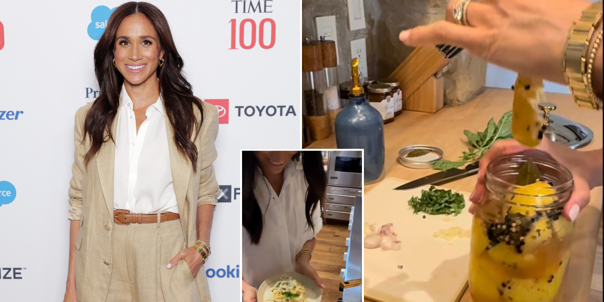 Meghan Markle uses preserved lemons to make pasta dish in bizarre footage