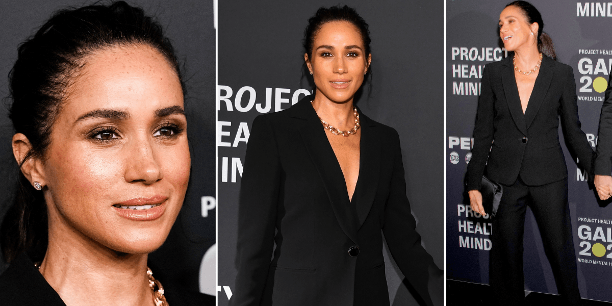 Meghan Markle wears £6,295 outfit as Duchess of Sussex wins ‘Humanitarian of the Year’ award with Harry Meghan Markle wears £6,295 outfit as Duchess of Sussex wins ‘Humanitarian of the Year’ award with Harry