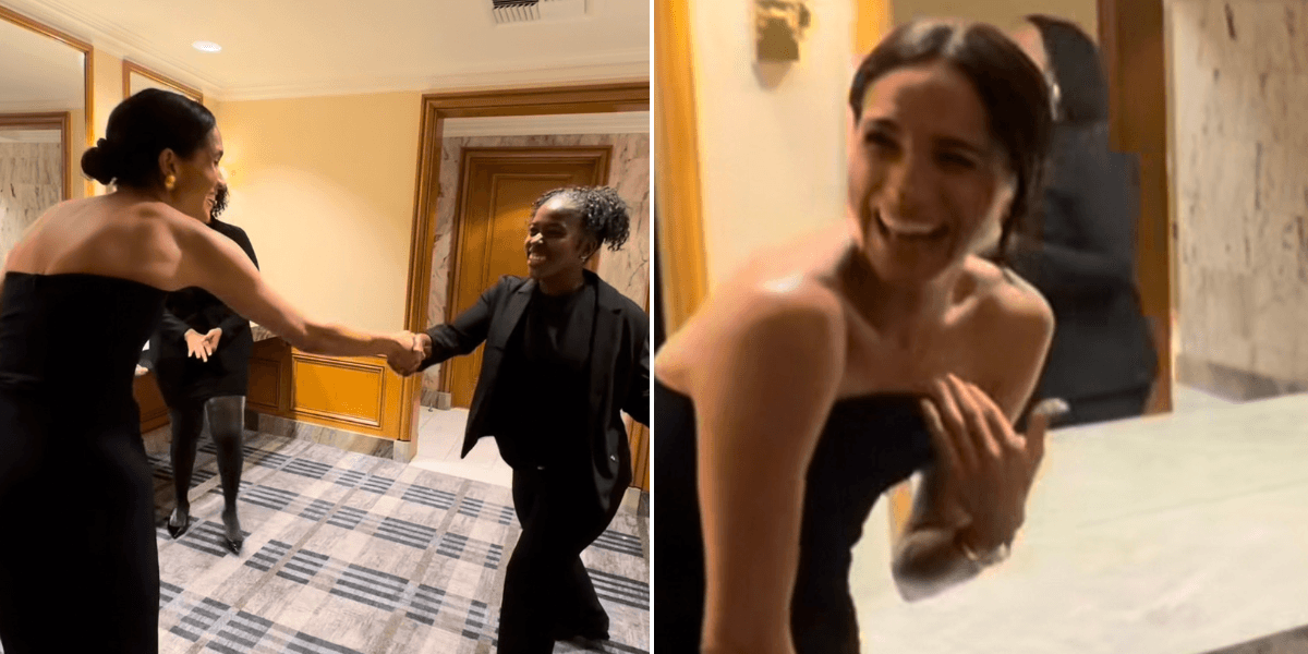 Meghan Markle says ‘sorry’ after walking in on TikTok recording inside ladies’ bathroom Meghan Markle says ‘sorry’ after walking in on TikTok recording inside ladies’ bathroom