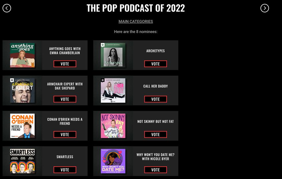 Meghan's Archetypes podcast has been nominated for the \%22Pop Podcast of 2022\%22