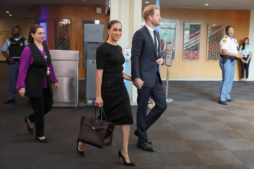 Meghan with husband Prince Harry in New York