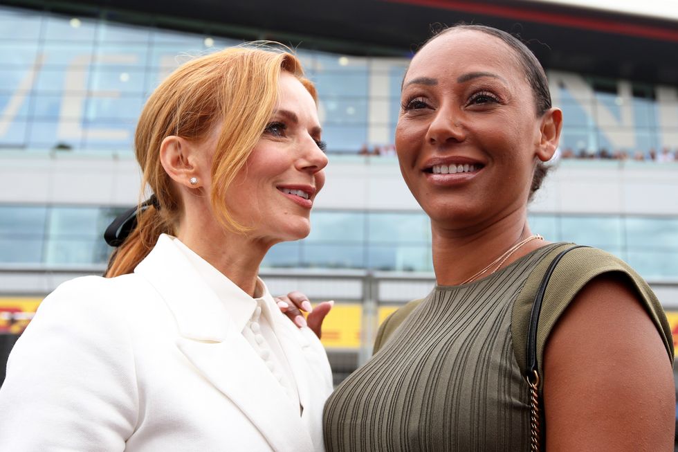 Mel B is standing by Geri Halliwell