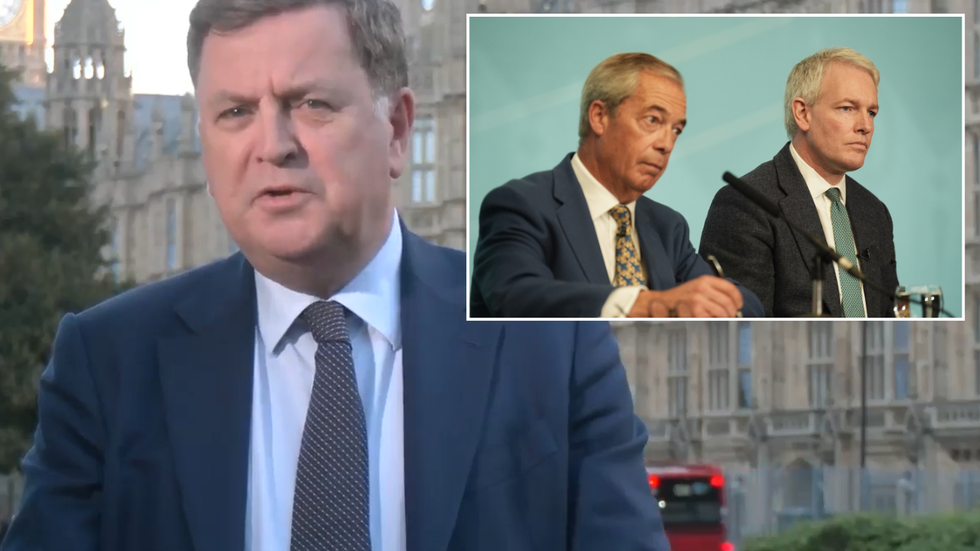 Mel Stride, Nigel Farage and Danny Kruger