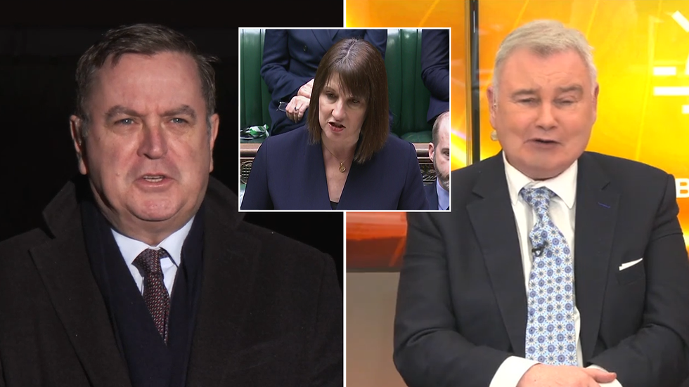 Mel Stride, Rachel Reeves and Eamonn Holmes