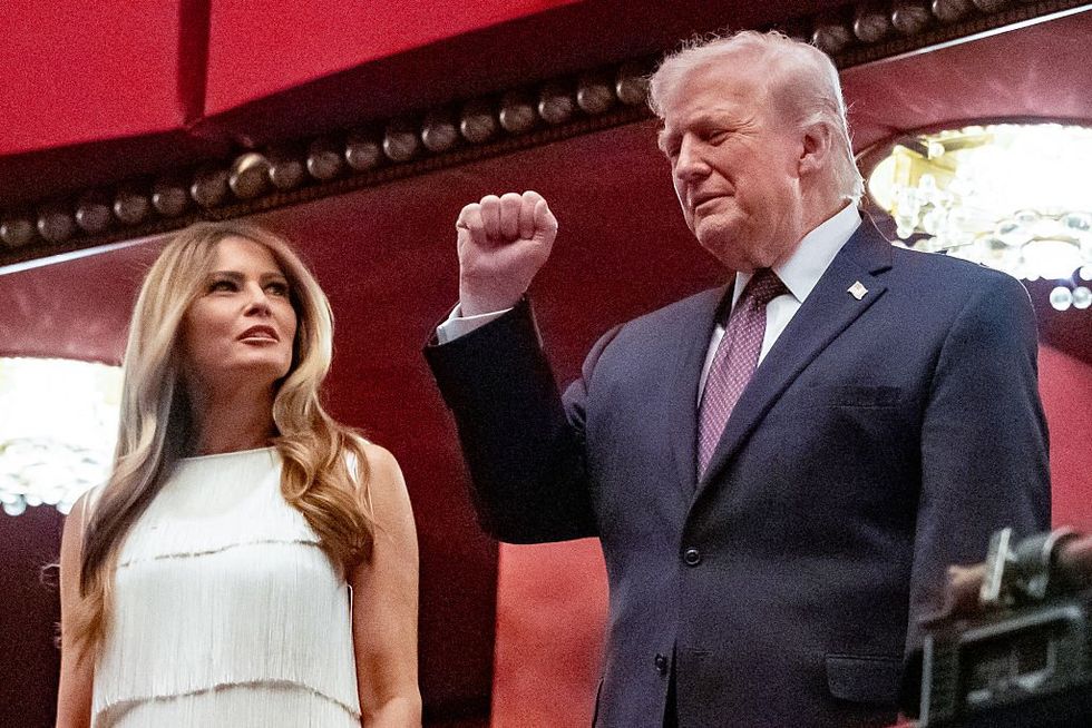 Melania and Donald Trump in the Kennedy Center