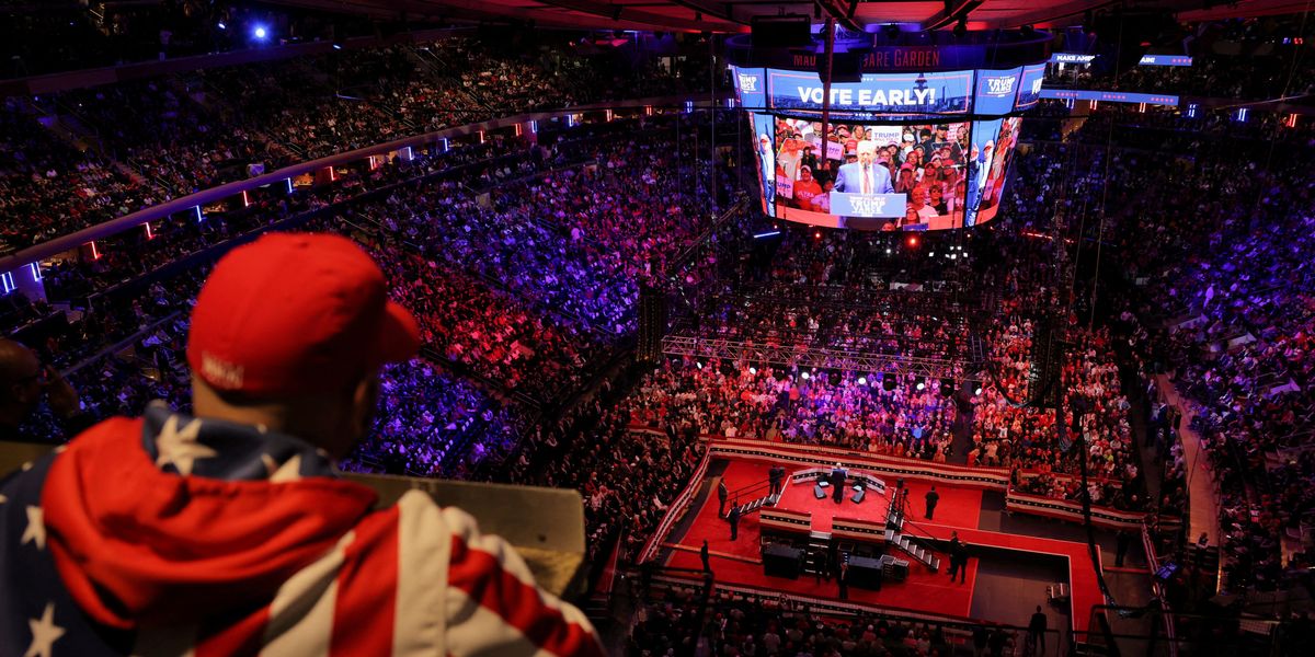 NextImg:Left-leaning US channel combines footage of Trump's Madison Square Garden event with Nazi rally