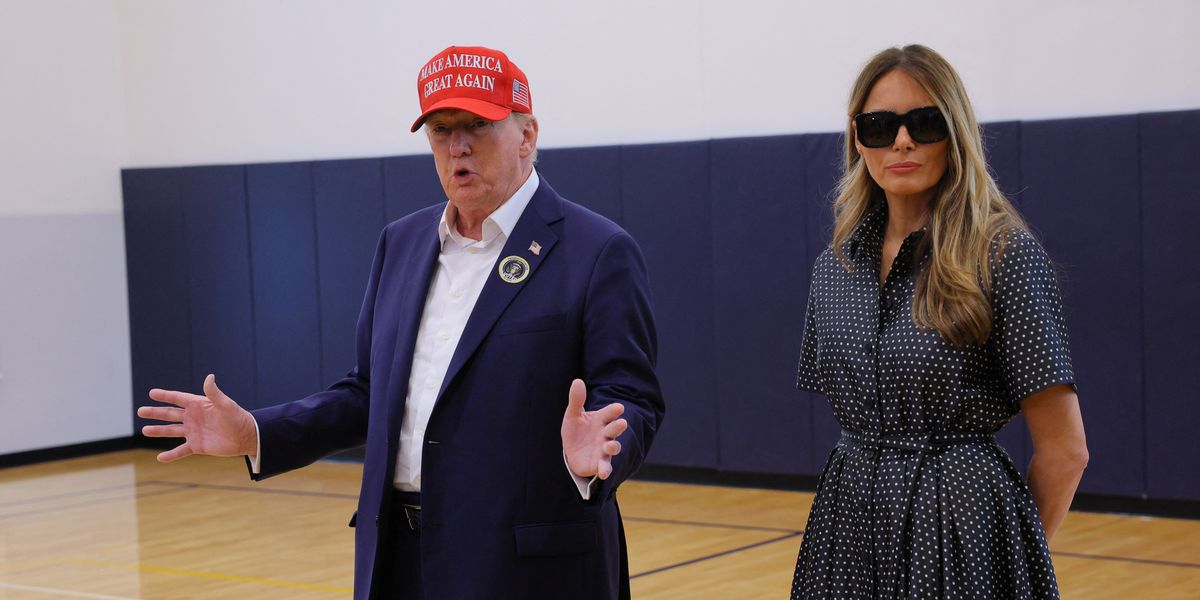 NextImg:Melania Trump sparks wild 'body double' conspiracy theory as she 'wears sunglasses inside all day'