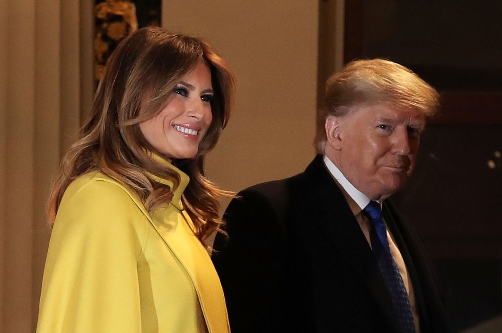Melania Trump and her husband Donald Trump