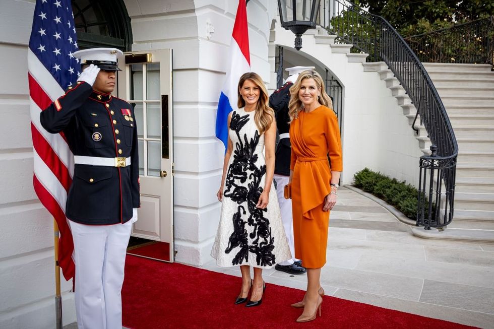 Melania Trump and Queen Maxima