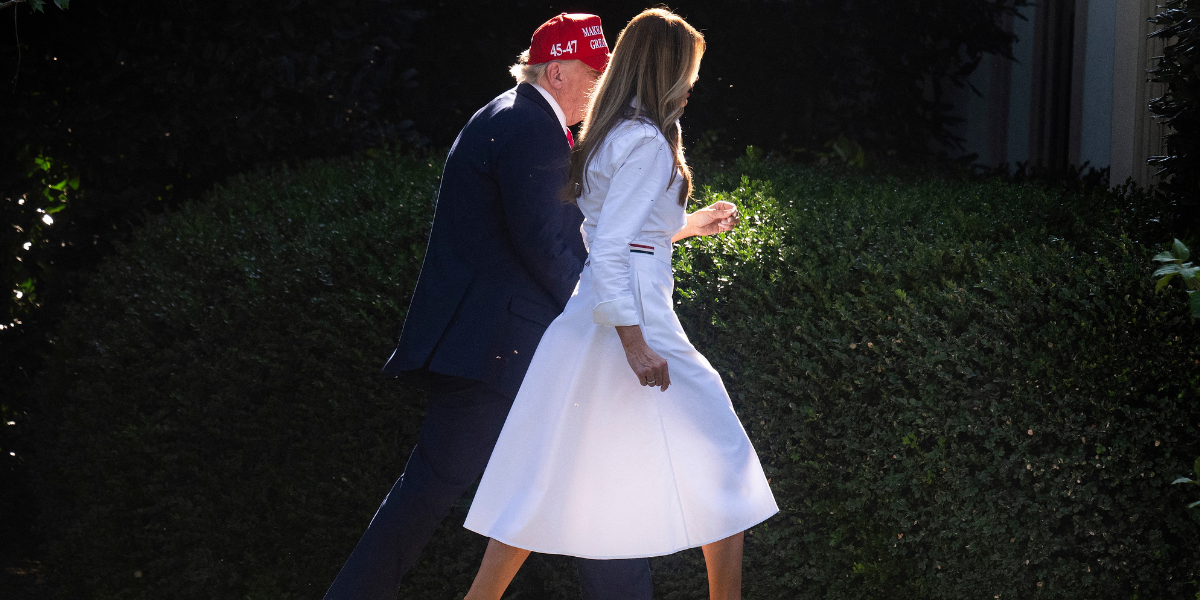 NextImg:From ballroom gowns to tuxedos: Melania Trump takes crown for most influential First Lady in fashion