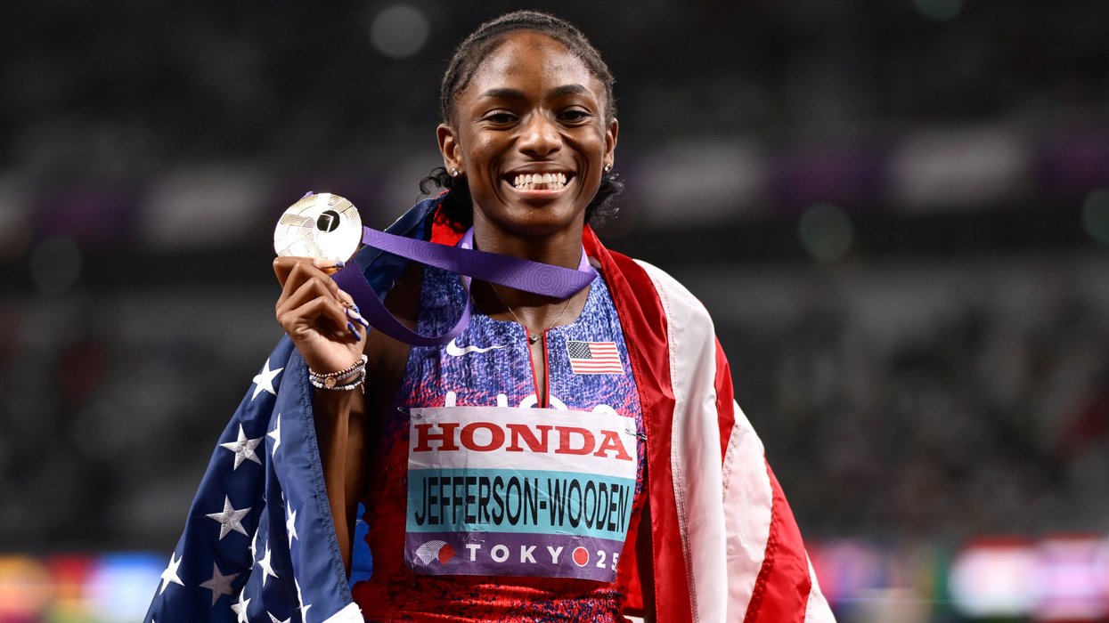 Melissa Jefferson-Wooden, the fastest woman in the world, has once again demonstrated her extraordinary pace — this time by taking on 100 men in a sprint organised by YouTube star MrBeast