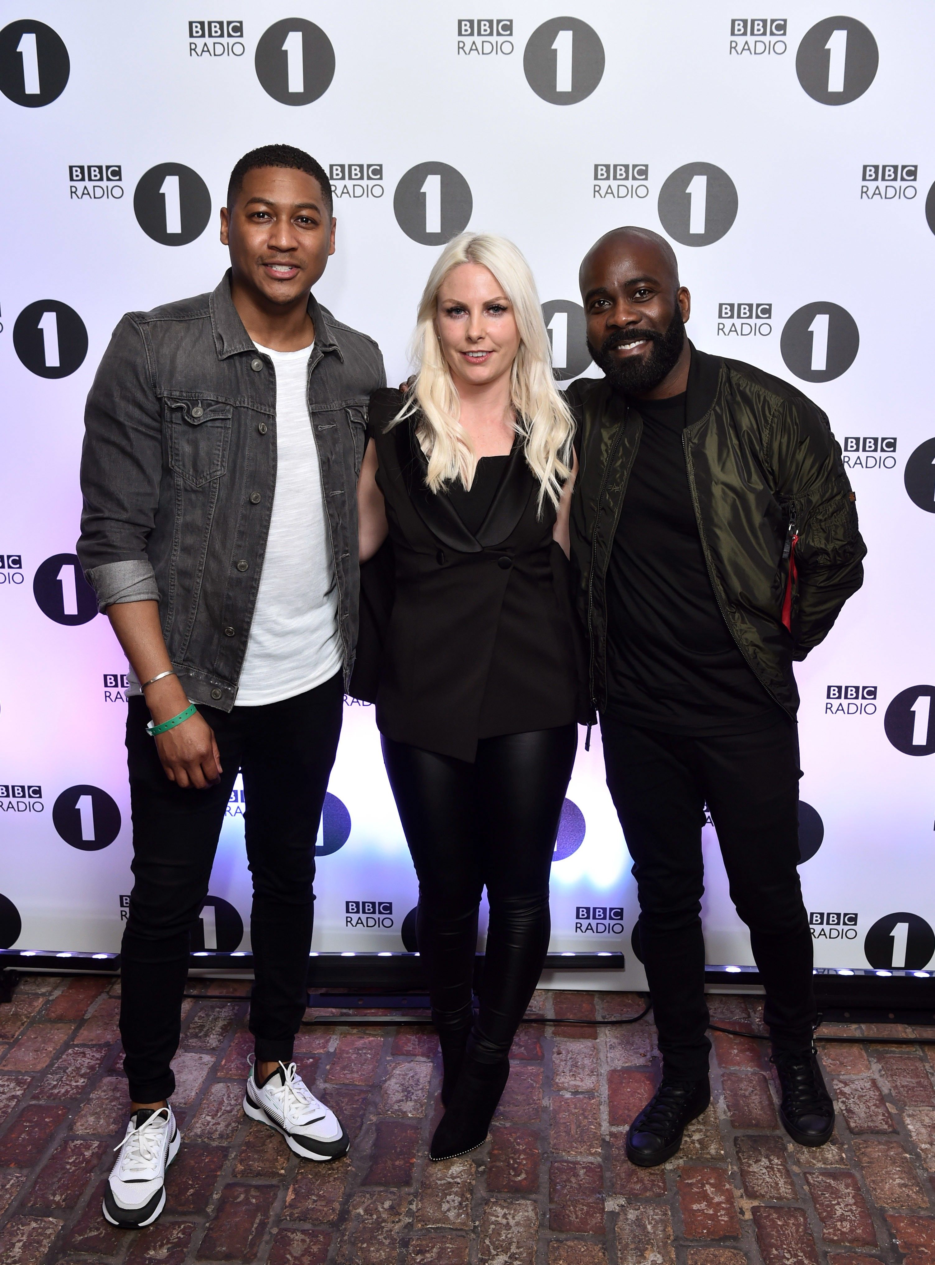 Melvin Odoom with Richard Haywood-Williams and Charlie Hedges