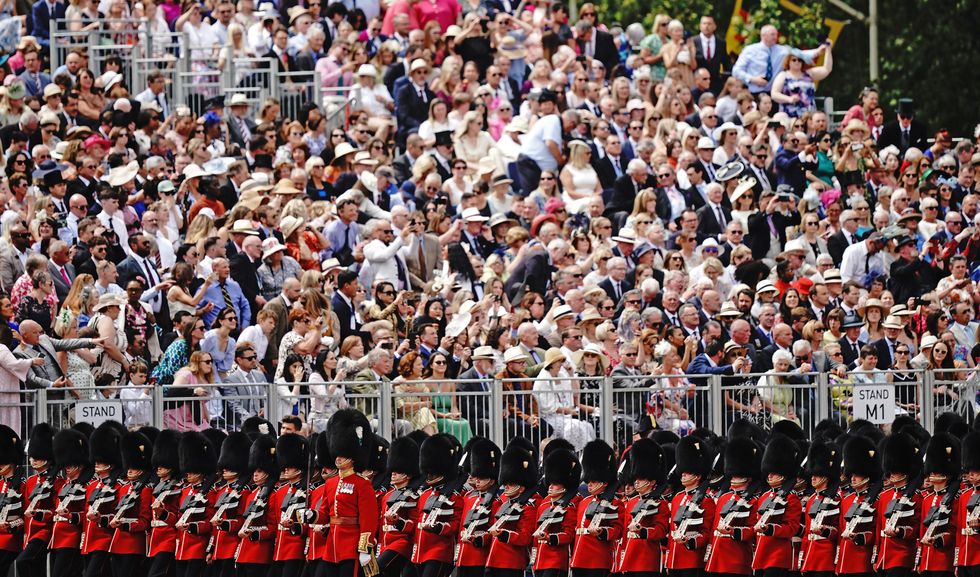 Members of the Household Division during the Trooping the Colour
