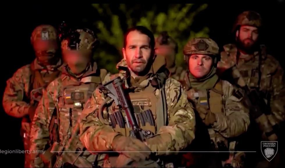 Members of the Russia Legion group