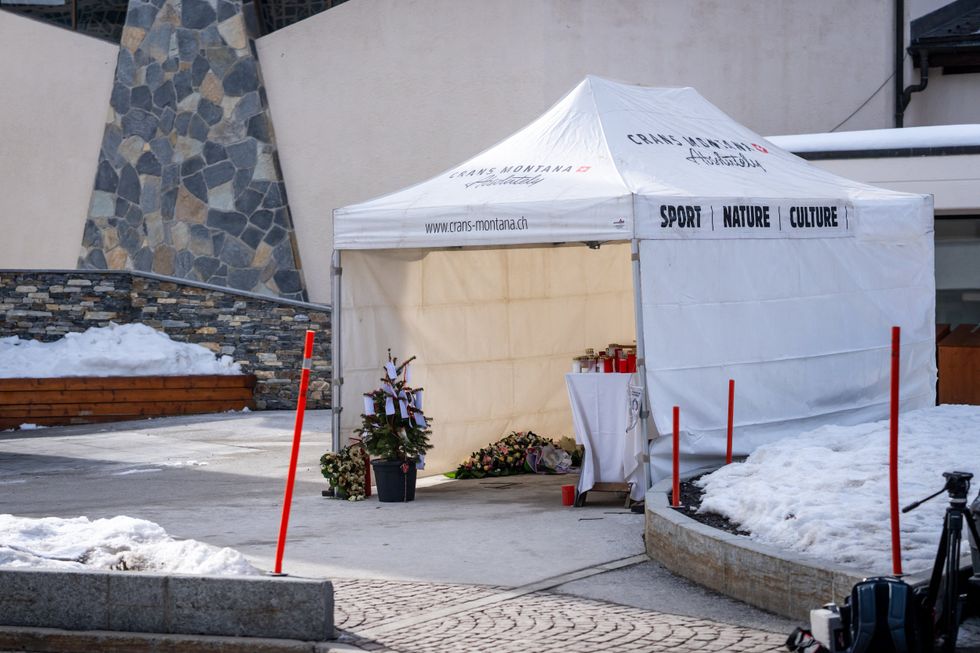 Memorial to Switzerland bar fire victims