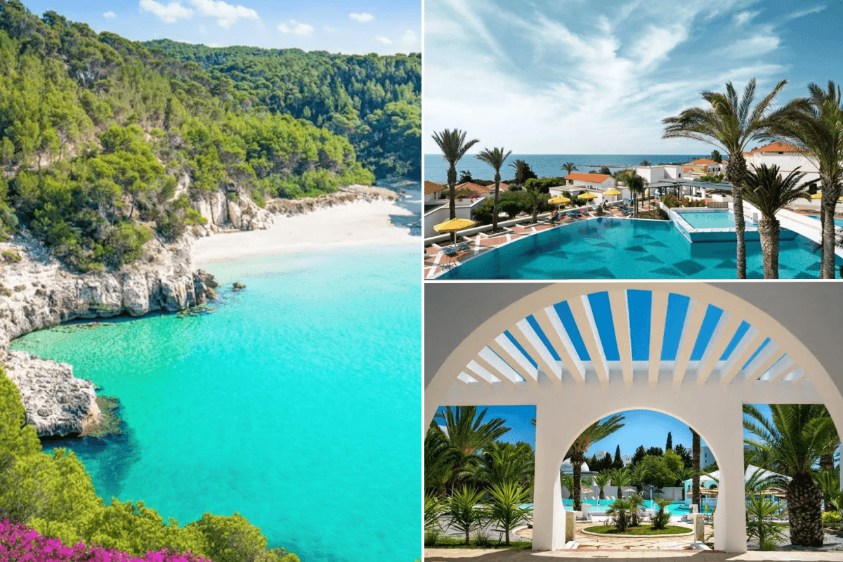 Menorca / Mitsis Rodos Maris pool / The Golden Tulip Hammamet President hotel
