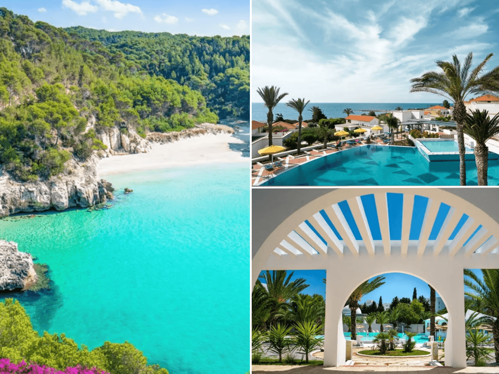 Menorca / Mitsis Rodos Maris pool / The Golden Tulip Hammamet President hotel