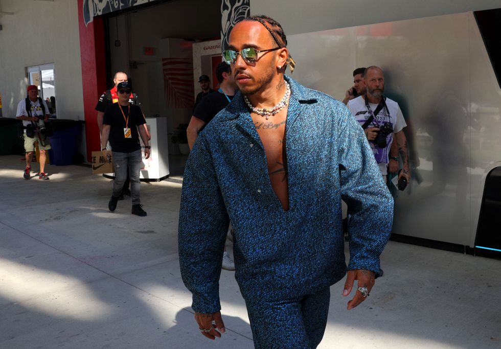 Mercedes' Lewis Hamilton before practice