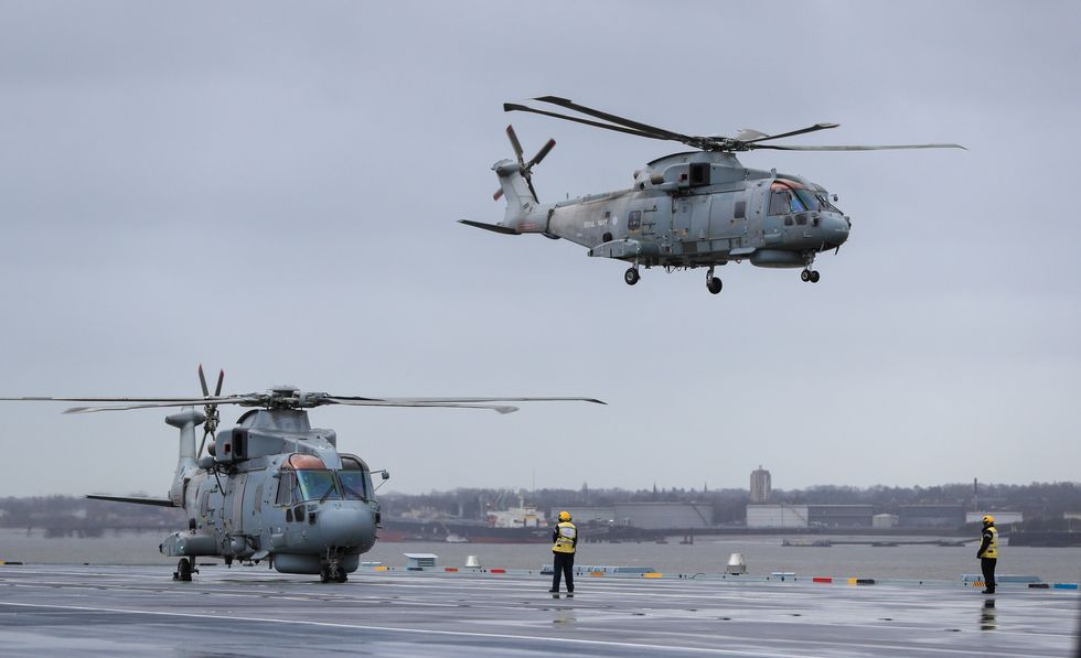 Merlin helicopters