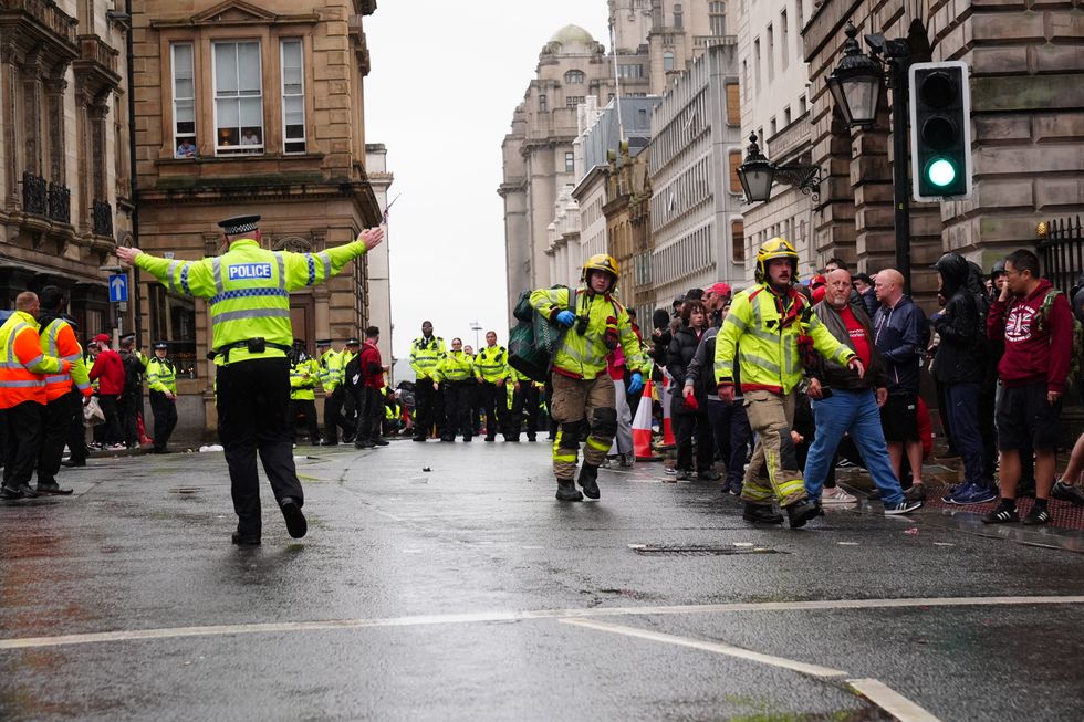 Merseyside Police cordoned off the scene