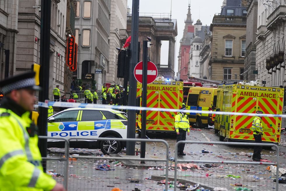 Merseyside Police cordoned off the scene