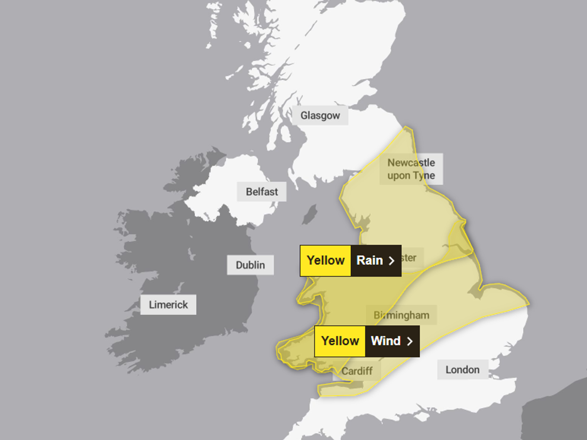 UK weather: Met Office issues 21-hour rain warning as Britain faces weekend washout
