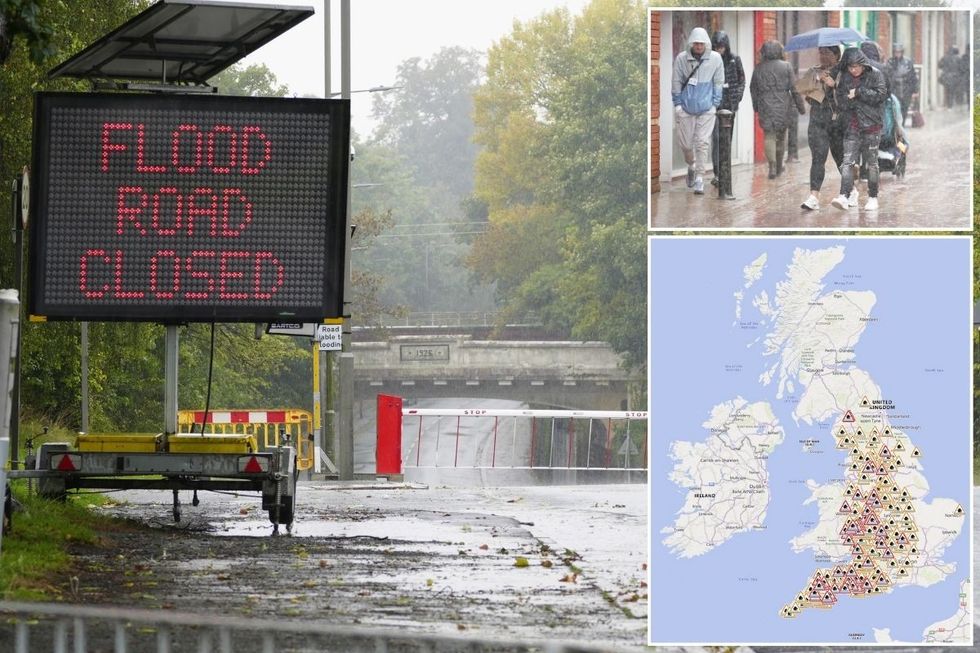 Met Office issues fresh weather update as Britain hit with 385 flood warnings after 10 rescued from landslide