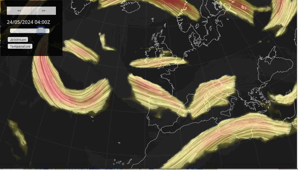 Met Office Jet Stream map