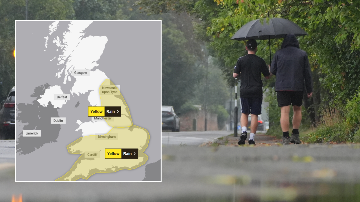 Met Office map/Rainy weather