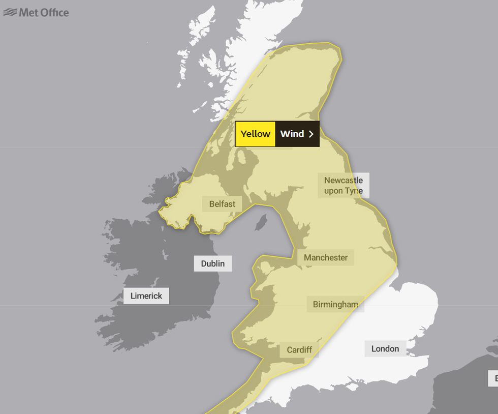 Met office map
