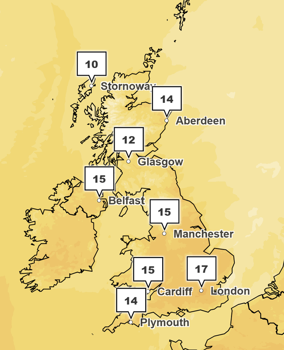 Met Office map
