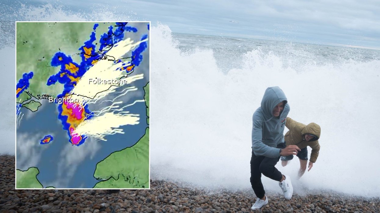 Met Office maps show full scale of lightning storms as conditions rock English Channel